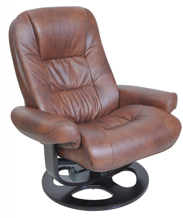 BarcaLounger Jacque Pedestal Recliner / Ottoman in Whiskey 15-8021