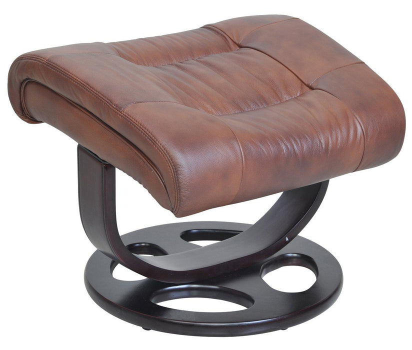 BarcaLounger Jacque Pedestal Recliner / Ottoman in Whiskey 15-8021