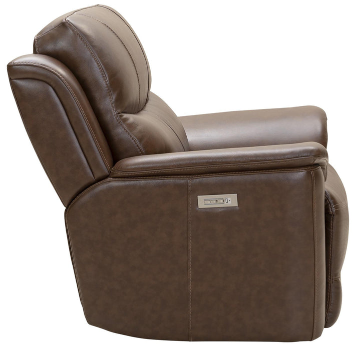 BarcaLounger Kaden Recliner w/ Power Headrest in Jarod-Brown