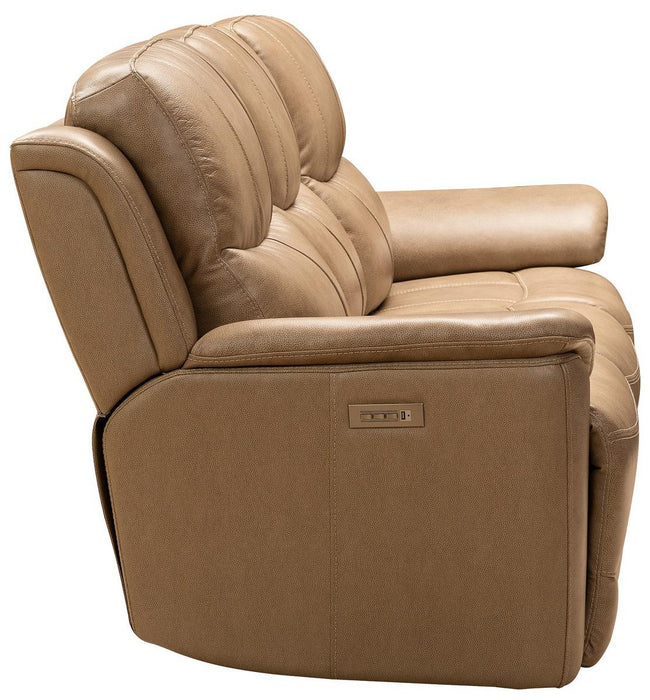 Barcalounger Kaden Reclining Sofa w/ Power Headrest in Elliott-Taupe