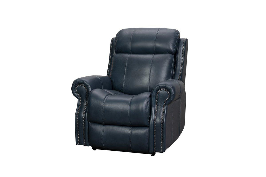 BarcaLounger Langston Lift Chair Recliner w/Power Head Rest & Lumbar in Blue