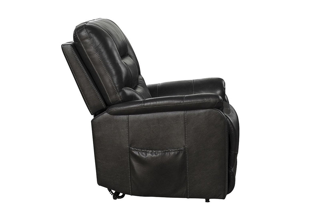 BarcaLounger Lorence Lift Chair Recliner with Power Head Rest in Venzia Grey