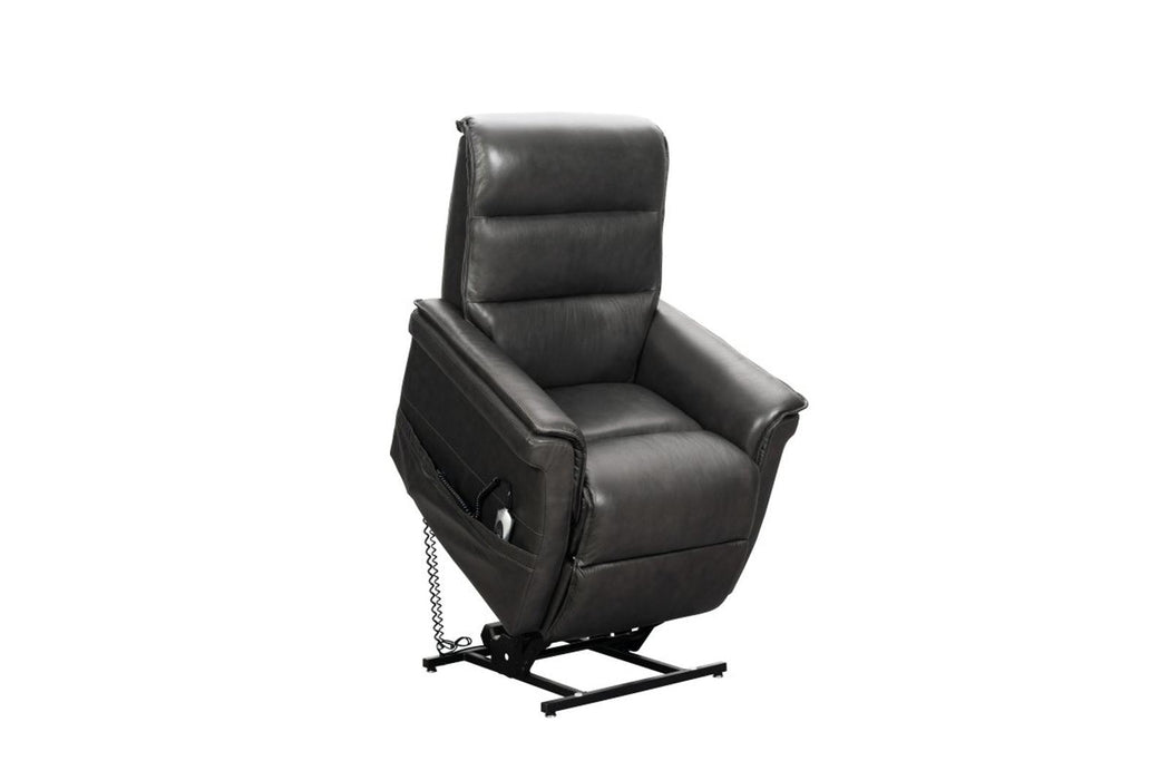 BarcaLounger Luka Lift Chair Recliner with Power Head Rest in Venzia Grey