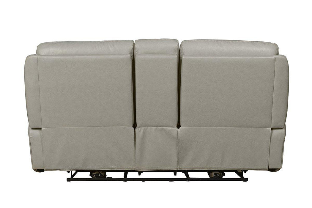 BarcaLounger Micah Console Loveseat w/Power Recline & Power Head Rests in Venzia Cream