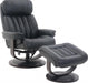 BarcaLounger Oakleigh Pedestal Recliner with Ottoman in Hilton Black image