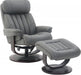 BarcaLounger Oakleigh Pedestal Recliner with Ottoman in Marlene Gray image