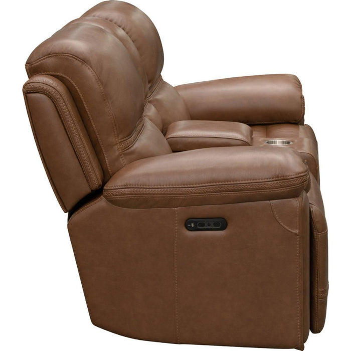 BarcaLounger Sedrick Reclining Loveseat w/ Power Headrest in Spence-caramel