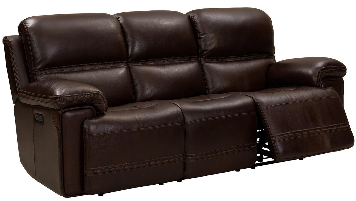 BarcaLounger Sedrick Reclining Sofa w/ Power Headrest in El Paso-walnut