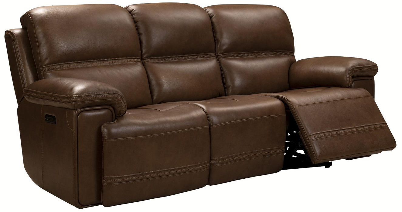 BarcaLounger Sedrick Reclining Sofa w/ Power Headrest in Spence-caramel