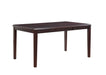 Gia 5 Pc 60" Dining Table & 4 Chairs-Ebony