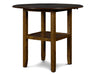 Gia 3 Pc 42" Counter Drop Leaf Table & 2 Chairs-Brown
