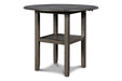 Gia 3 Pc 42" Counter Drop Leaf Table & 2 Chairs-Gray
