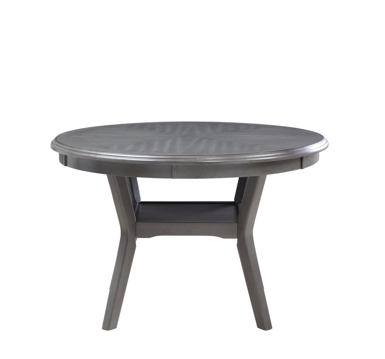 Amy 5 Pc 47" Round Dining Set-Gray