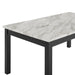 Celeste 64" Dining Table-Espresso/Faux Marble