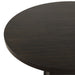 Plateau Round Table Pedestal Base Top-Rustic Espresso