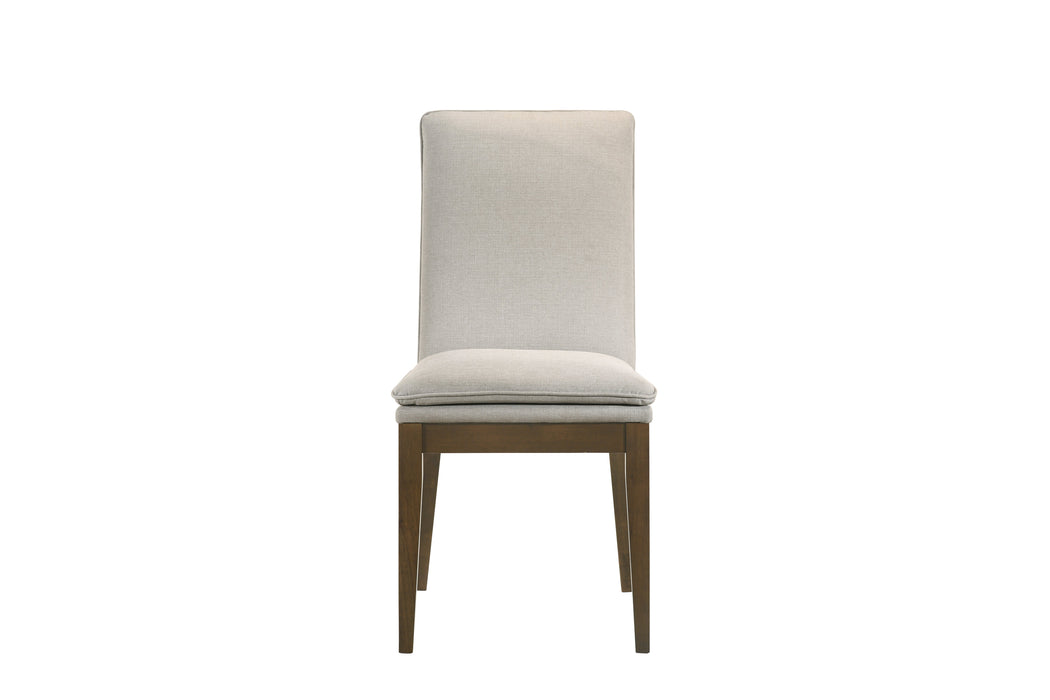 Maggie Dining Chair W/Natural Cushion-Walnut
