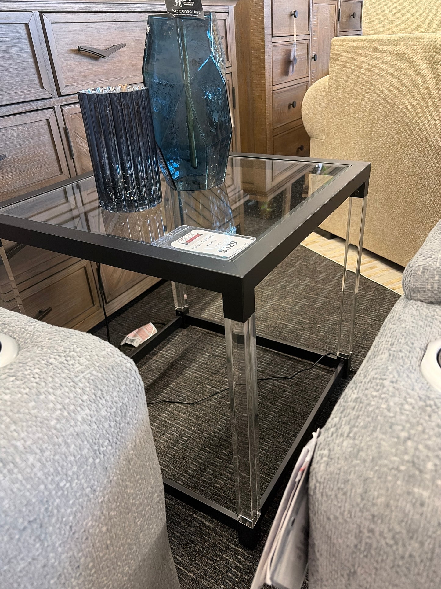 Clear Coffee End Table