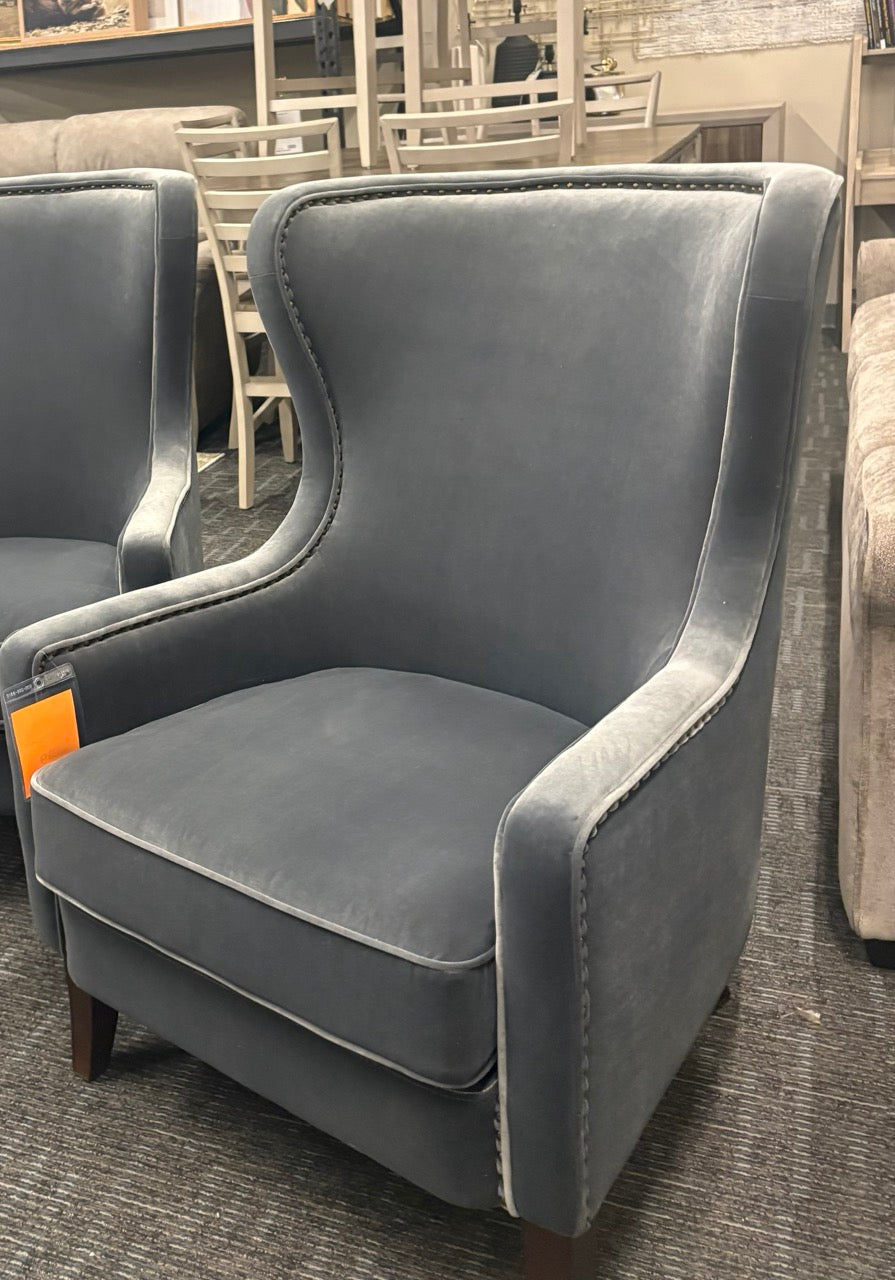 Timeless Velvet Nailhead Accent Chair