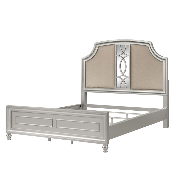 REFLECTIONS Eastern King-California King EK/WK FOOTBOARD & SLATS-SILVER