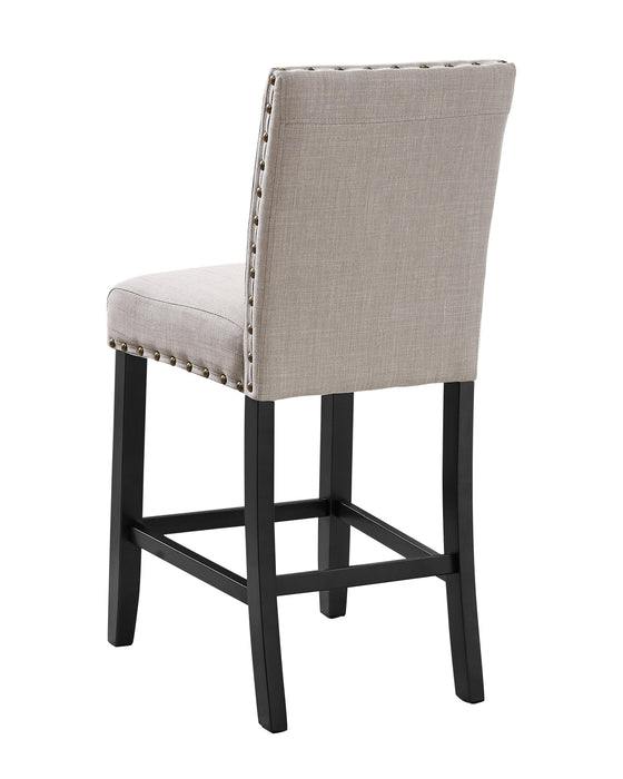 CRISPIN NATURAL BEIGE COUNTER CHAIR- (2/Ctn)