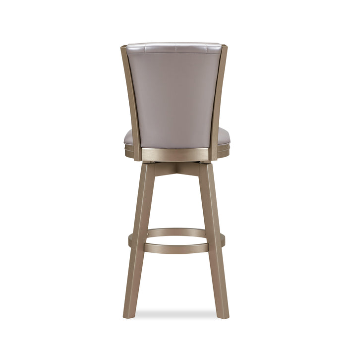 JAZZ 30" SWIVEL BAR STOOL-PEARL/GOLD