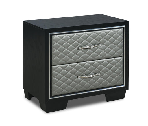 LUXOR NIGHTSTAND-BLACK/SILVER image