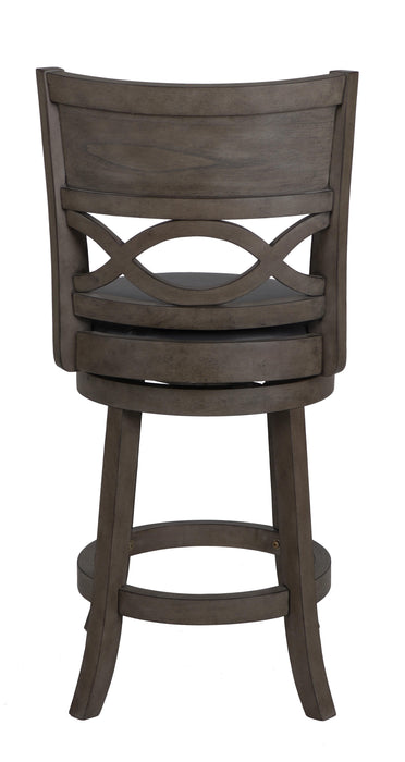 MANCHESTER 24" COUNTER STOOL-ANT GRAY W/PU SEAT