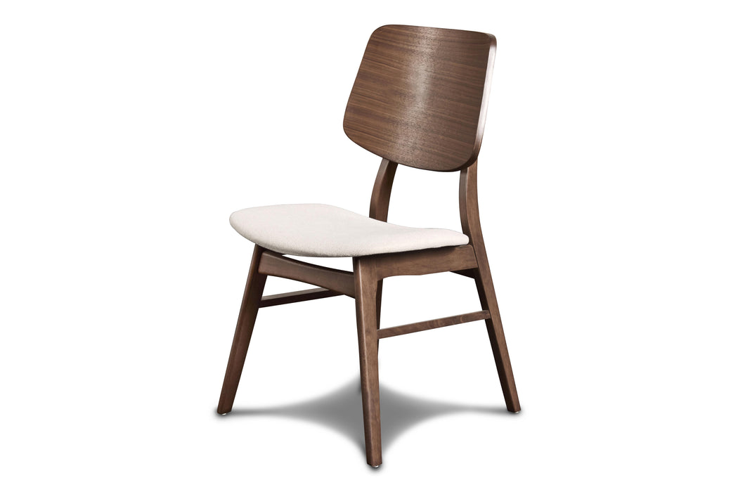 OSCAR WOOD BACK CHAIR - WALNUT, 2 PC PER CARTON