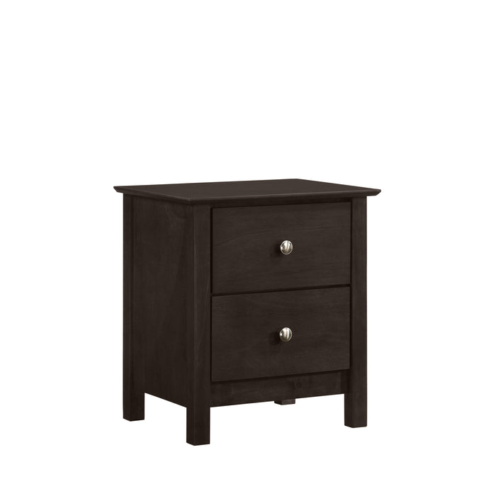 ZODIAC 2 DRAWER NIGHTSTAND-MERLOT image