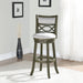 Manchester 29" Bar Stool W/Fabric Cushions-Gray