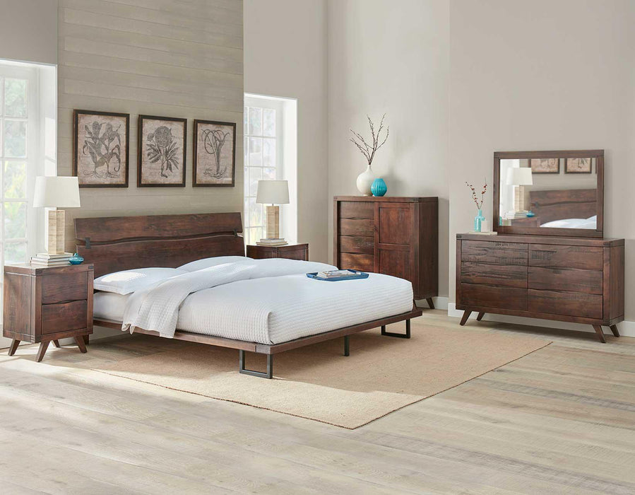 Steve Silver Pasco Queen Platform Bed in Cocoa