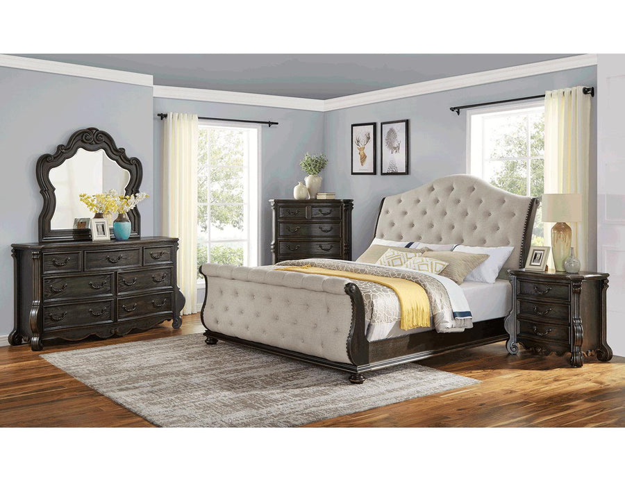 Steve Silver Rhapsody 3 Drawer Nightstand in Molasses