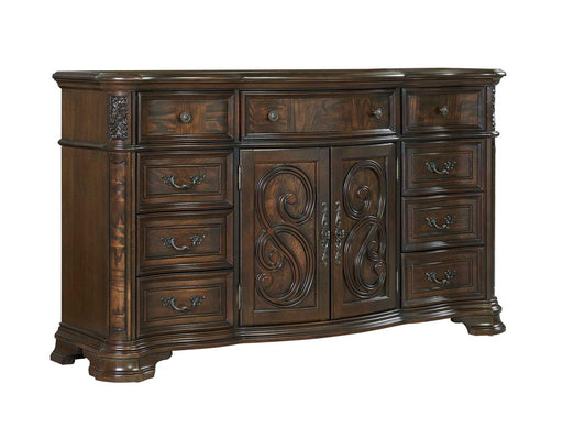 Steve Silver Royale 9 Drawer Dresser in Brown Cherry image