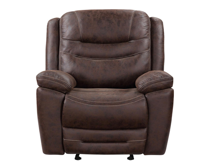 Steve Silver Stetson Manual Glider Recliner in Merlot