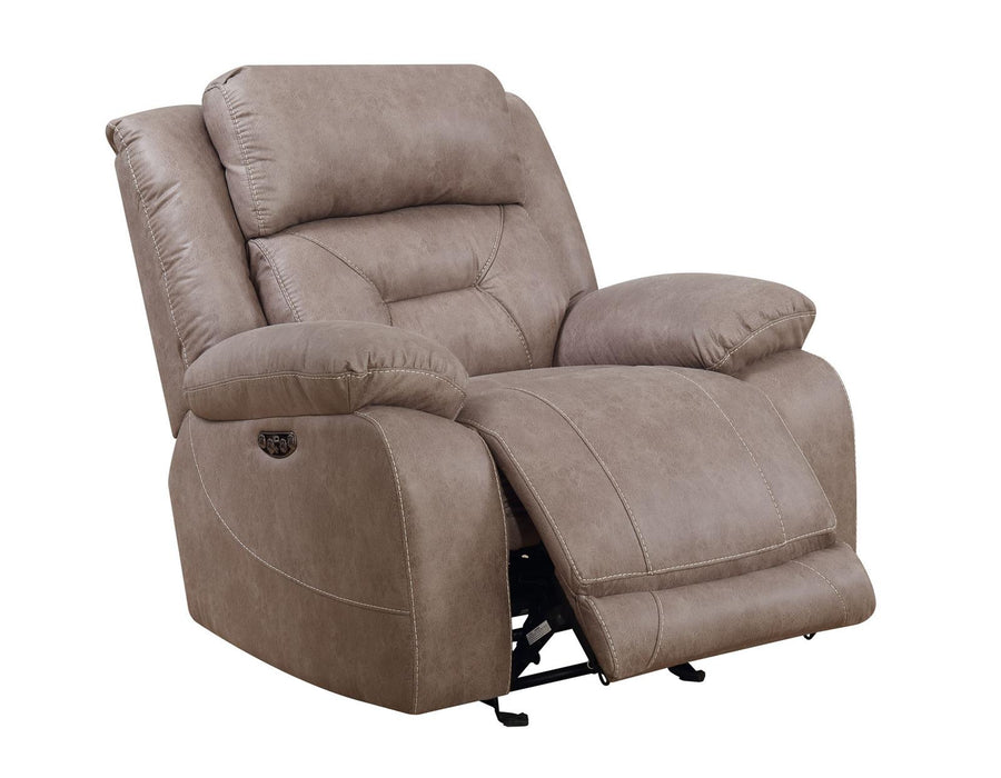 Steve Silver Aria Dual Power Recliner in Desert Sand