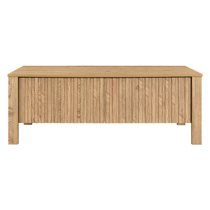 Thayer 47" Two Drawer Coffee Table-Natural