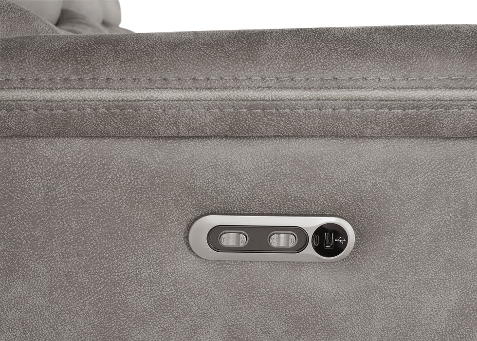 Kamari Glider Recliner W/Pwr Hr & Fr-Gray