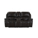 Brookings Console Loveseat W/ Dual Recliners-Charcoal