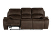 Brookings Sofa W/Dual Recliner-Brown