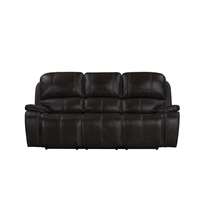 Brookings Sofa W/Dual Recliner-Charcoal