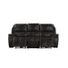 Brookings Sofa W/Dual Recliner-Charcoal