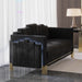 Empire Lighted Loveseat-Black