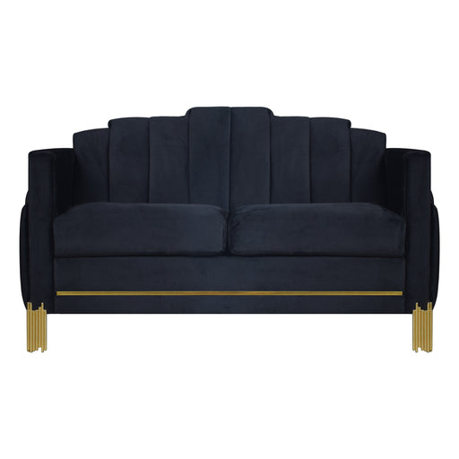 Empire Lighted Loveseat-Black