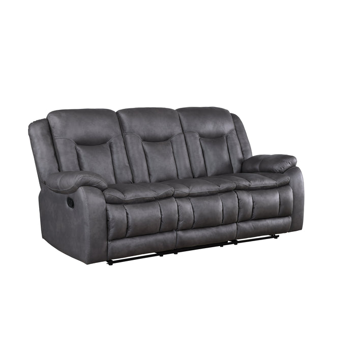 Morello Sofa W/Dual Recliner- Gray