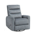Takami Swivel Recliner-Granite Poly