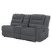 Redondo Raf Console Loveseat W/1 Recliner Pwr Fr-Dk Gray