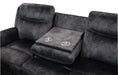 Park City Sofa W/Dual Recliner-Slate