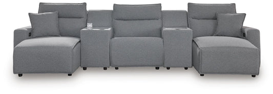 Modmax II Power Reclining Sectional with Chaise and Consoles