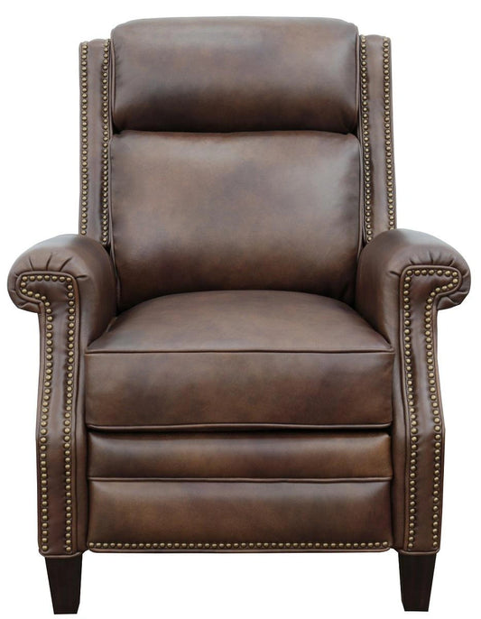 BarcaLounger Barrett Power Recliner with Power Head Rest in Worthington-cognac