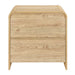 Mara Two Drawer End Table / Bedside Table-Natural